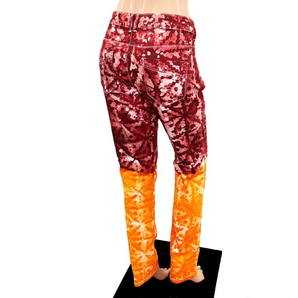 Denim Life by Pimkie 2 Tone TyeDye Boho Tapered Denim Jeans 30/32 - Picture 6 of 9